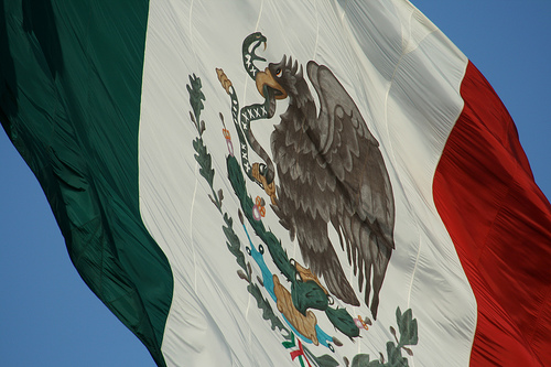 different colorways: green, red, and white, the colors of Mexico's flag.